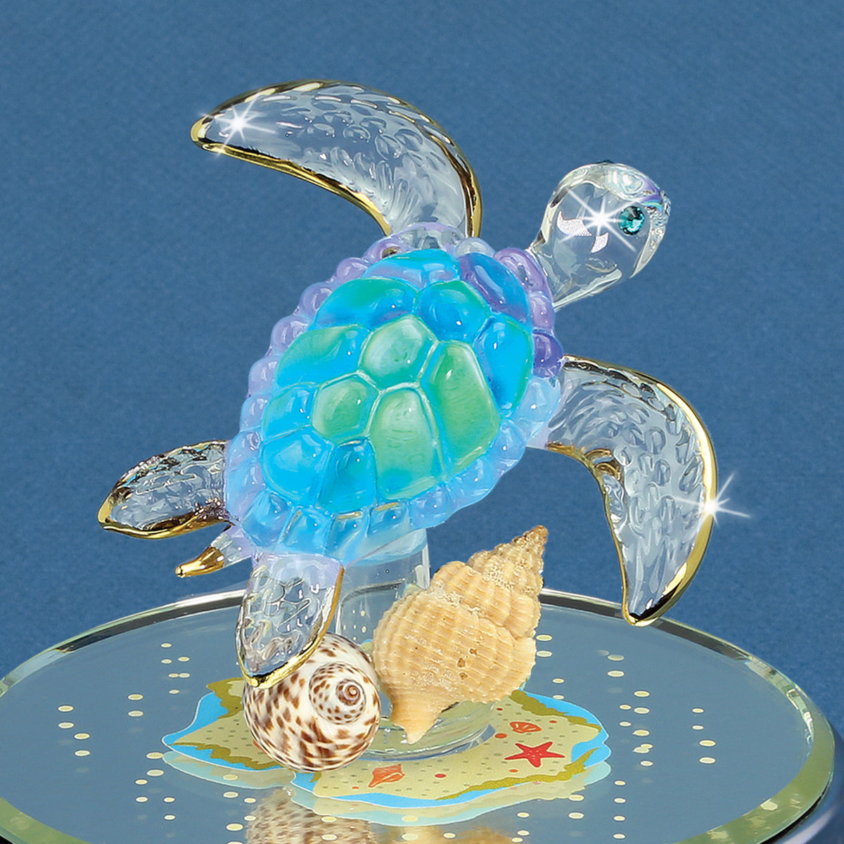 JA4-S3 622-T: Sea Turtle Candy Jar – Glass Baron