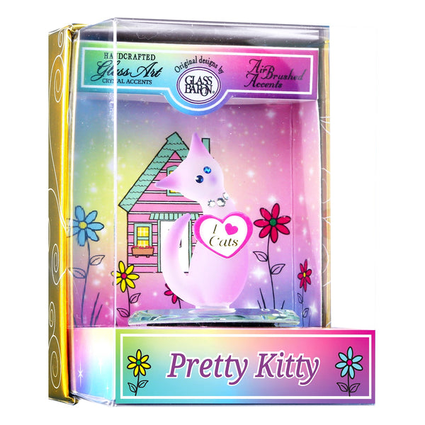 Keepsake Box: Pink Cat "I Love Cats"