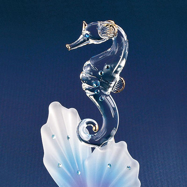 Sea Horse on Blue Coral