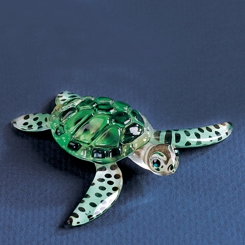 Sea Turtle Love Custom Glass Straws