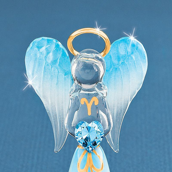 A2 879-B2: Blue Angel with Crystal