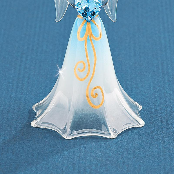 A2 879-B2: Blue Angel with Crystal