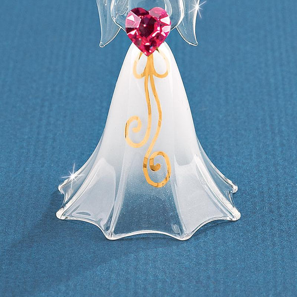 A2 879-W2: White Angel with Crystal