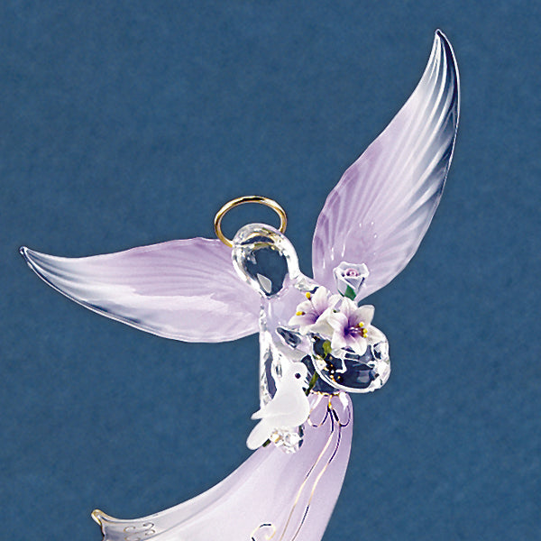 A7 883L: Lavender Angel with Dove (Large)