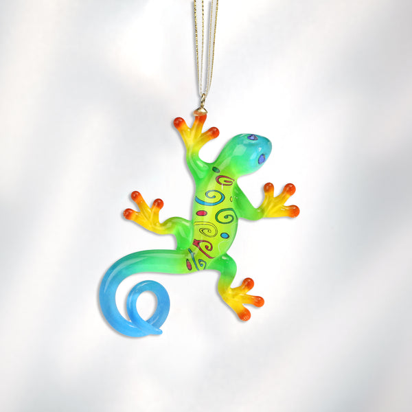 C2 202-DH: Gecko 'Christmas Party' Ornament