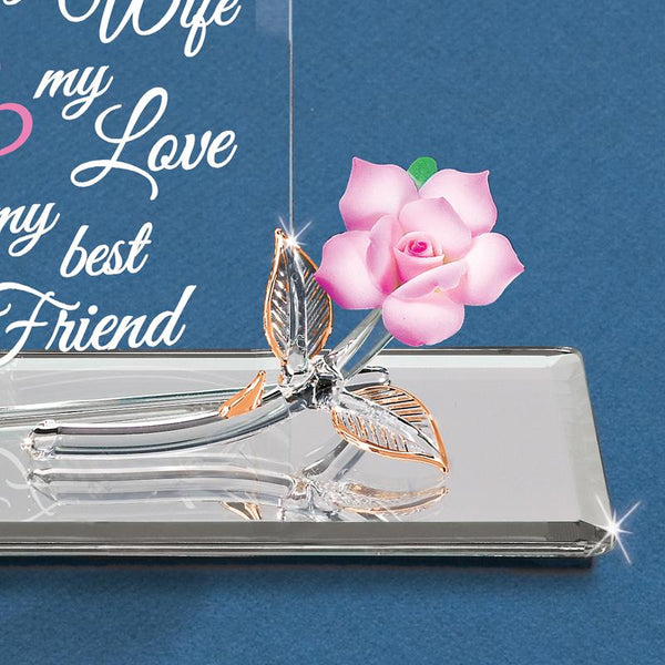 EM3 804-WP: "My Wife, My Best Friend" Pink Rose