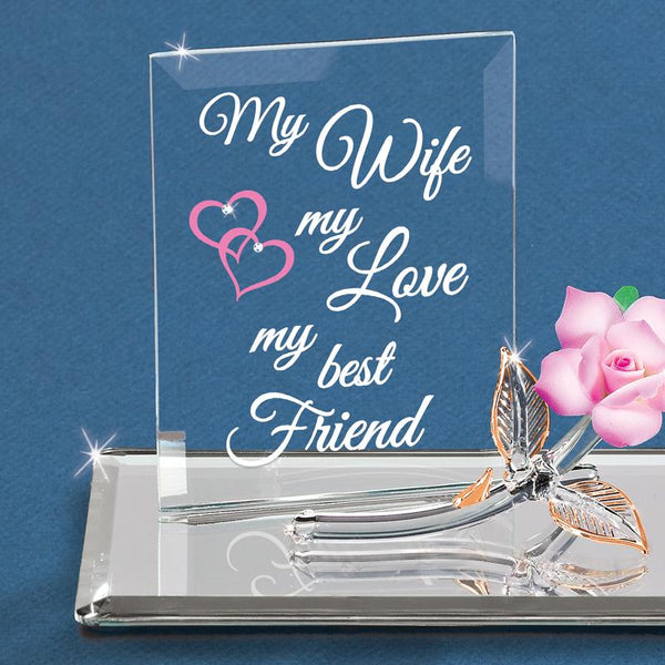 EM3 804-WP: "My Wife, My Best Friend" Pink Rose