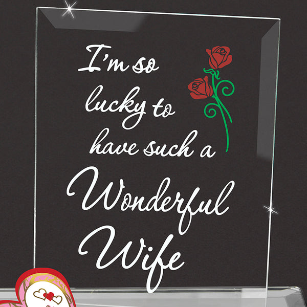 EM3 808-WW: Red Rose "Wonderful Wife"