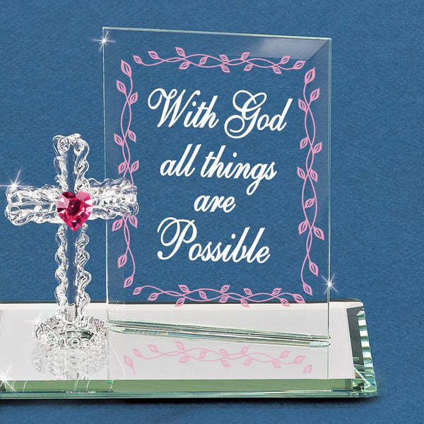 EM3 848-P: "With God all Things are Possible" with Cross