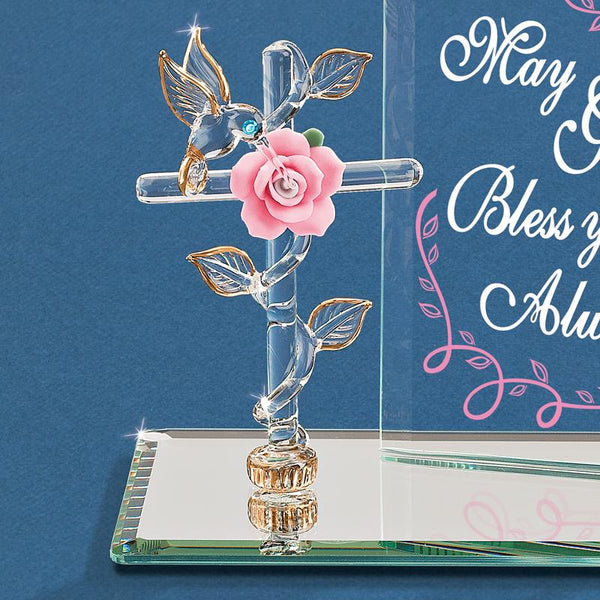 EM3 852: "May God Bless" with Cross