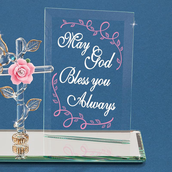 EM3 852: "May God Bless" with Cross