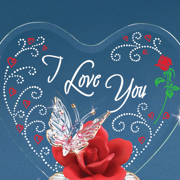 EM5 323: Red Rose with Butterfly