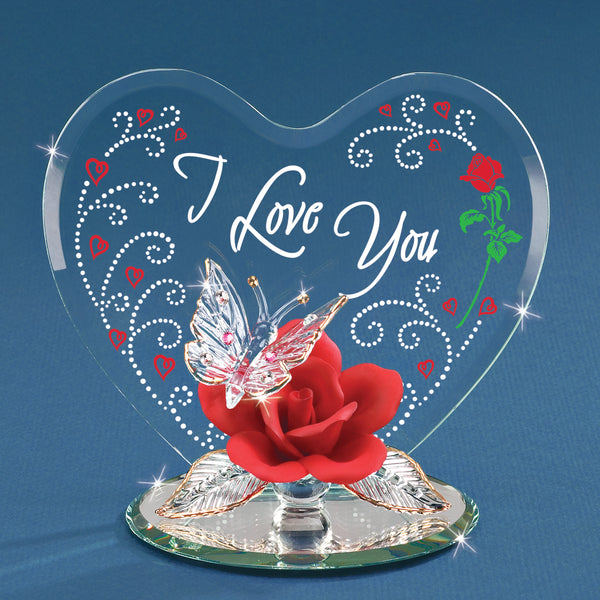 EM5 323: Red Rose with Butterfly