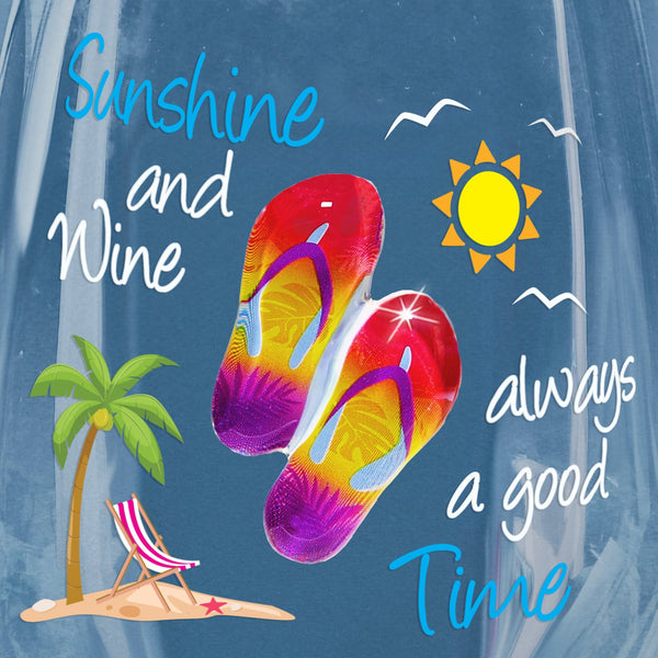 Flip Flops "Sunshine and Wine"