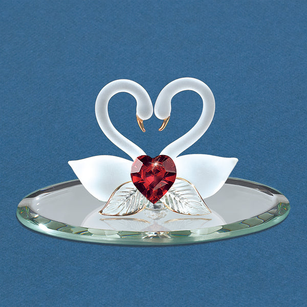 HC2 395R: Swan Pair, Red Crystal