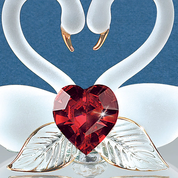 HC2 395R: Swan Pair, Red Crystal