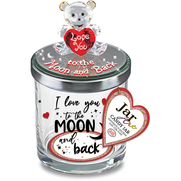 JA4-S3 151-BK: Bear "Moon and Back" Candy Jar
