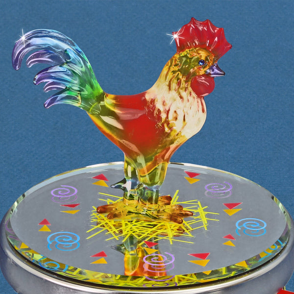 JC4-S3 115: Rooster Candle Holder