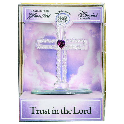 Keepsake Box: Cross, Trust in the Lord