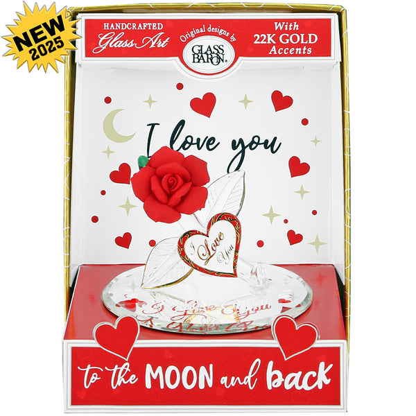 K2-P0 446-BK: Red Rose, Moon & Back