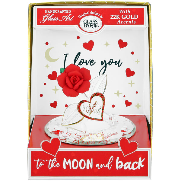 K2-P0 446-BK: Red Rose, Moon & Back