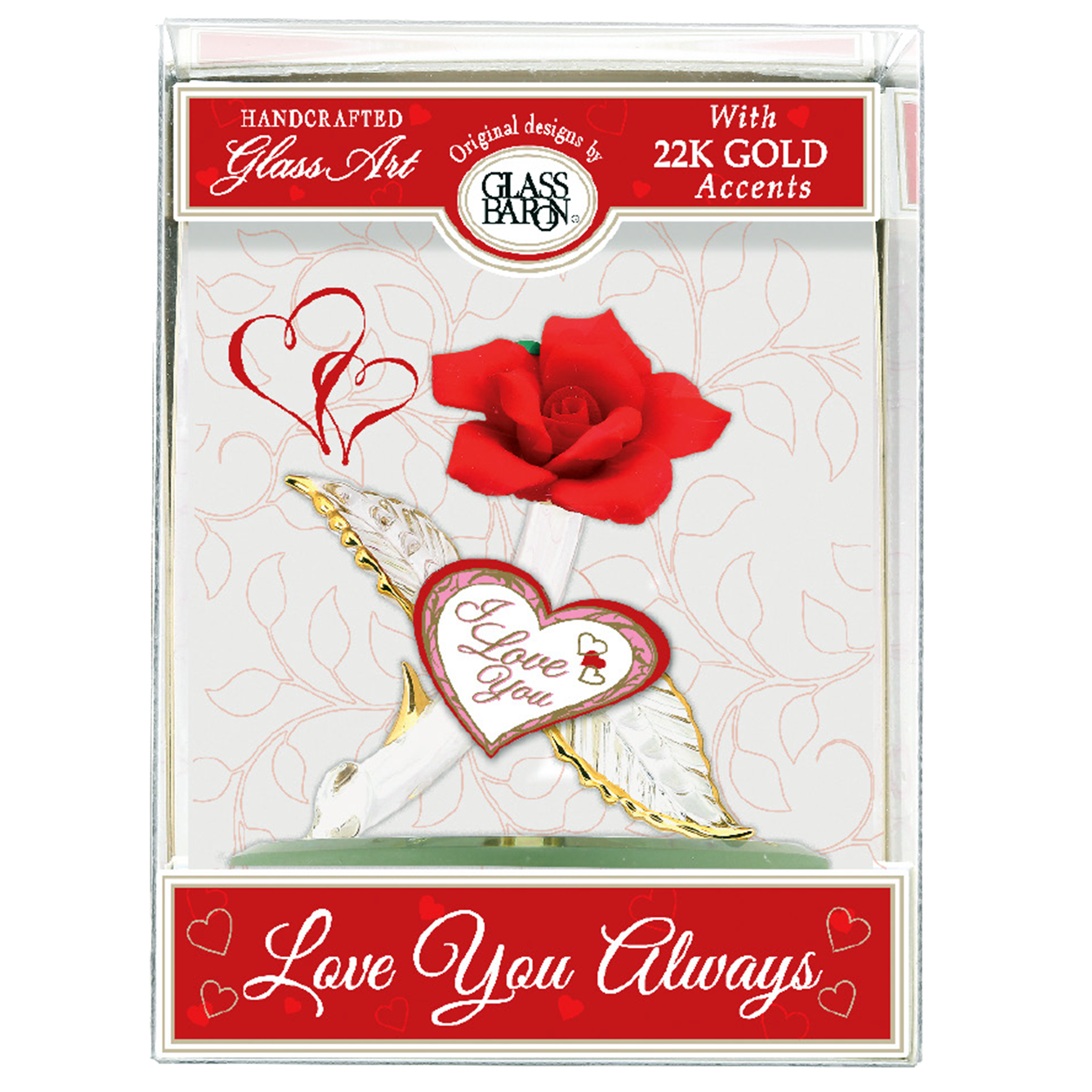 Keepsake Box: Red Rose "I Love You"