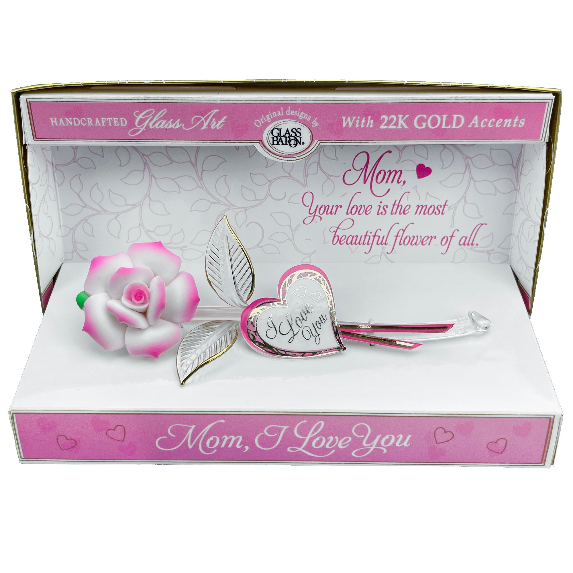 Keepsake Box: Pink Rose, Mom-Beautiful Flower