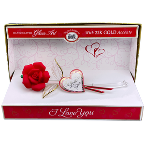 Keepsake Box: Rose, Red "I Love You"