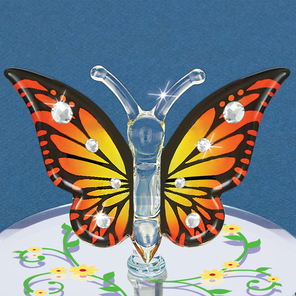 L2 308-CY: Monarch Butterfly with Crystals