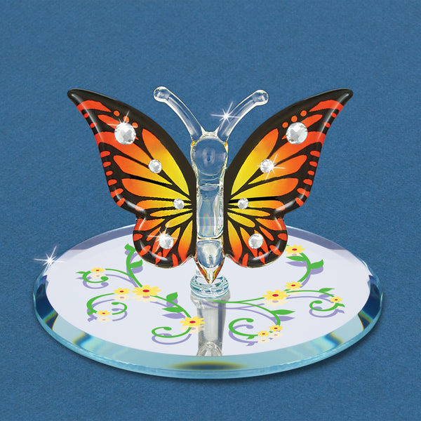 L2 308-CY: Monarch Butterfly with Crystals