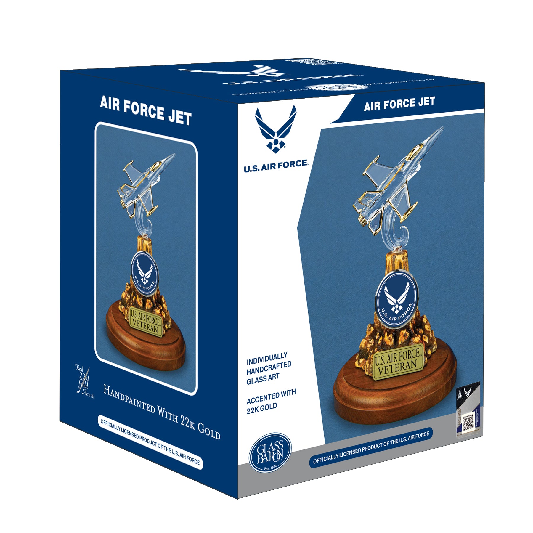 MP2F-416-4V: U.S. Air Force F-16 Jet (Veteran) – Glass Baron