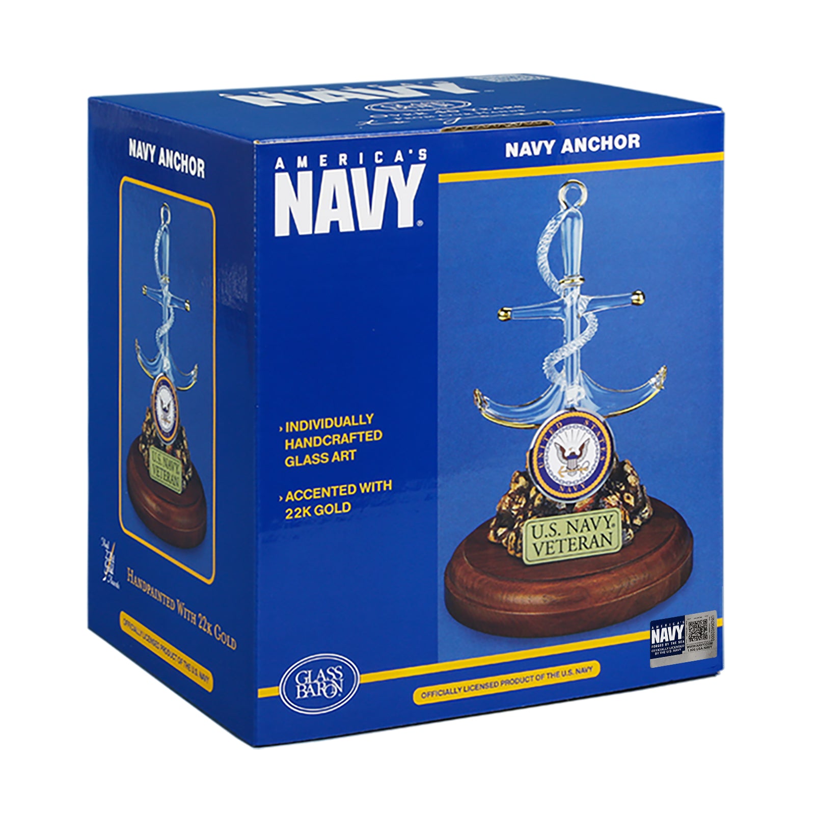 MP2N-431-6V: U.S. Navy Anchor (Veteran) – Glass Baron