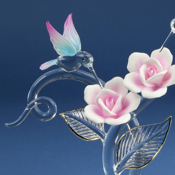 P7 439: Rose Garden with Hummingbirds