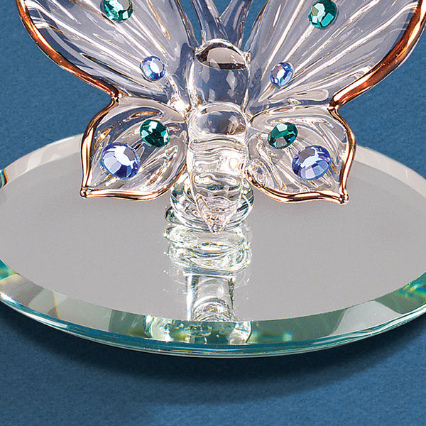 S2 324-B: Butterfly with Blue Crystals