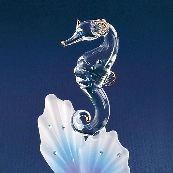 S3 253: Sea Horse on Blue Coral