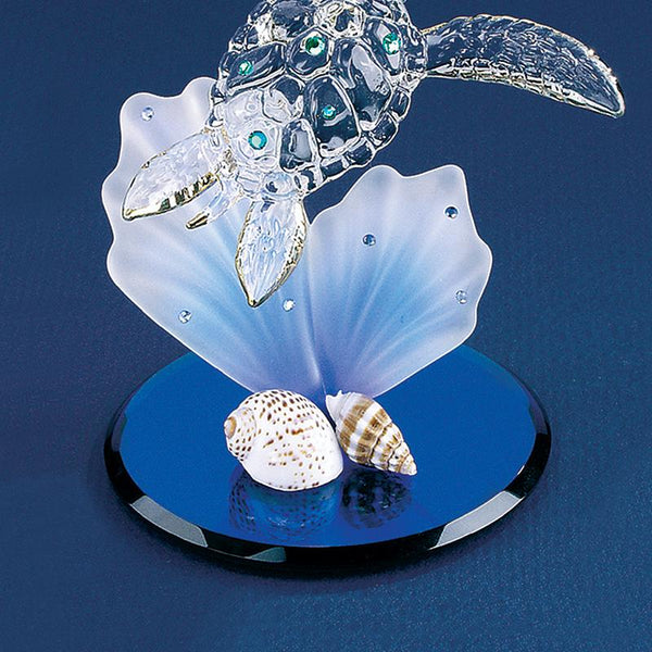 S3 254: Sea Turtle on Blue Coral