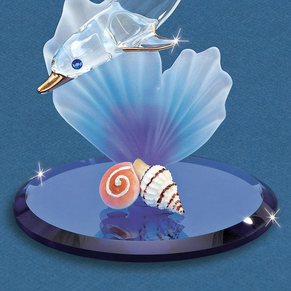 S3 267: Dolphin and Baby with Blue Coral