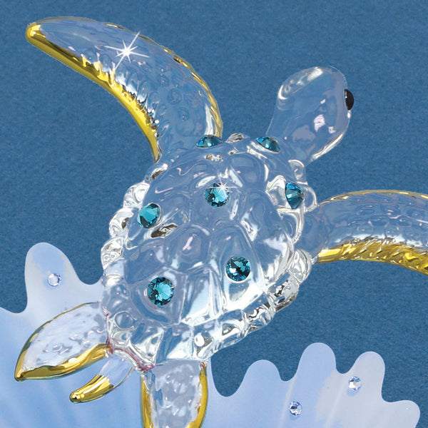 Sea Turtle, Blue Coral