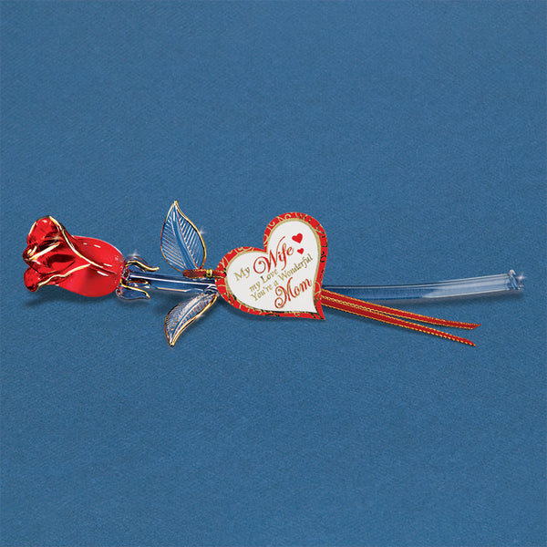 S5 425-RWM: "My Wife You're a Wonderful Mom" Red Rose
