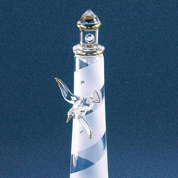 S6 951: Spiral Lighthouse with Sea Gull (Tall)