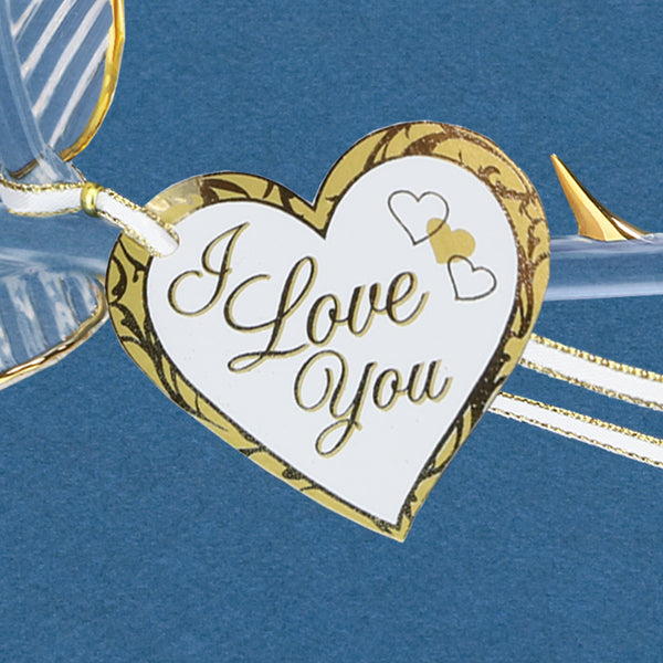 S8 442-W: Rose, White "I Love You" (Large)