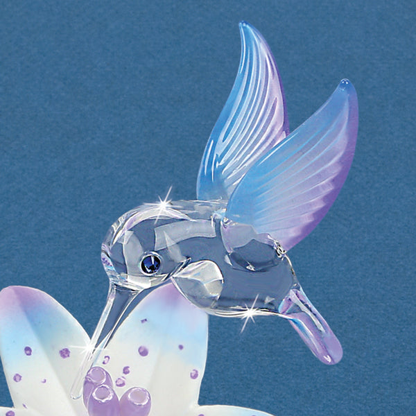 T1 350-BX: Hummingbird with Blue Lily