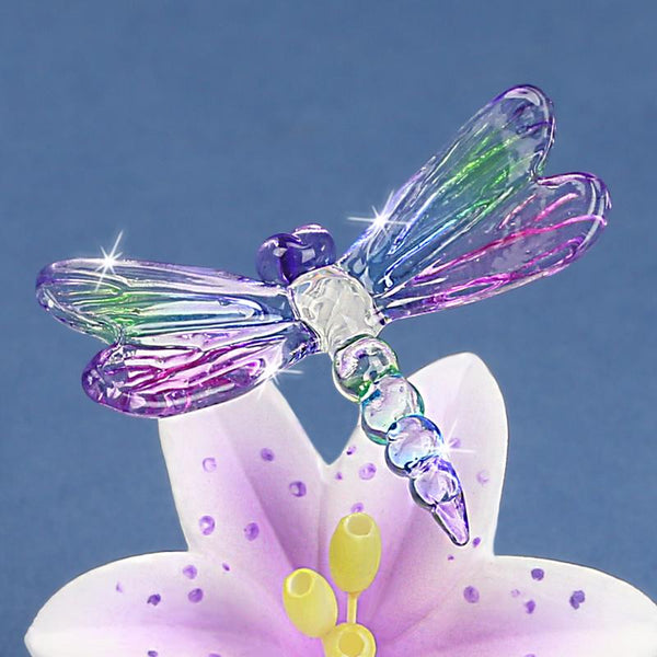 T1 341-S: Dragonfly with Lavender Lily