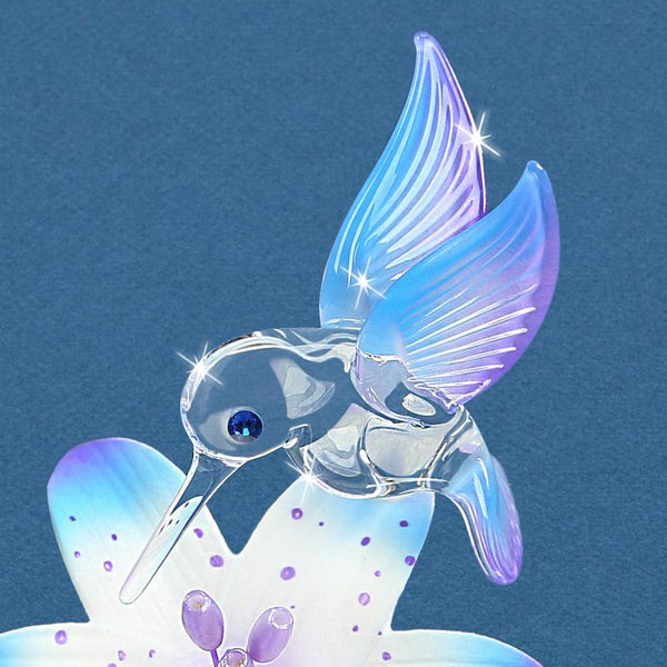 T3 350-BF: Hummingbird on Blue Lily