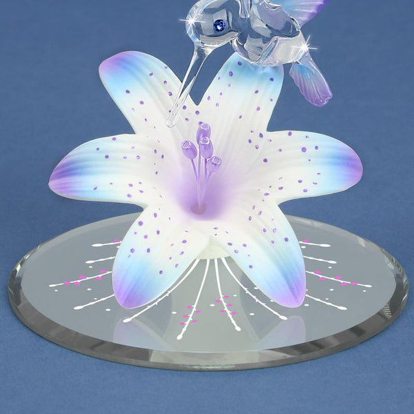 T5 350-BB: Hummingbird on Blue Lily