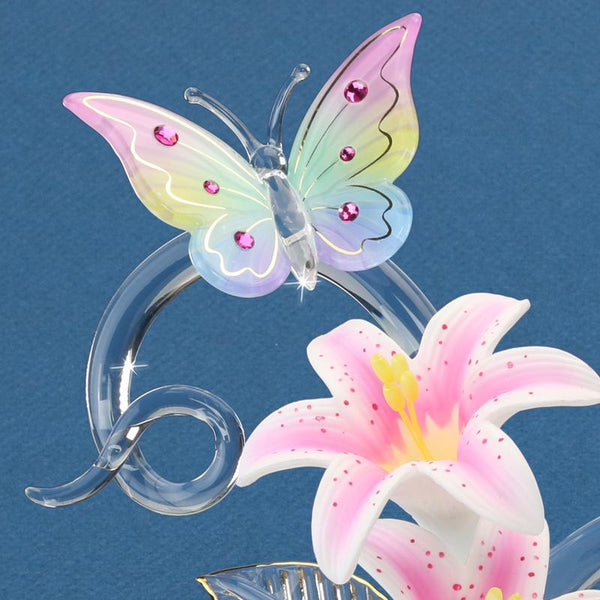 T7 433: Butterflies in a Lily Garden