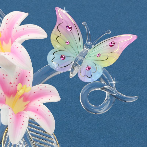 T7 433: Butterflies in a Lily Garden