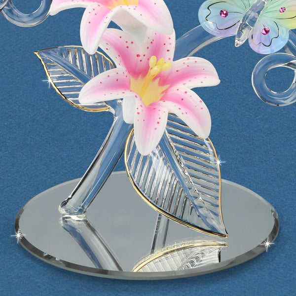 T7 433: Butterflies in a Lily Garden