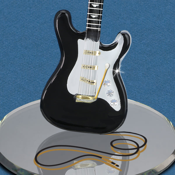 U2 641-B: Vintage Black Guitar