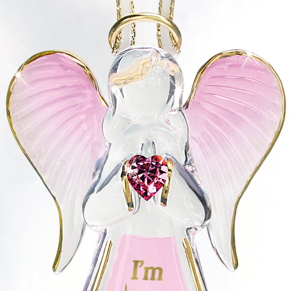 W3 126-BPC: Angel "I'm Blessed" Ornament